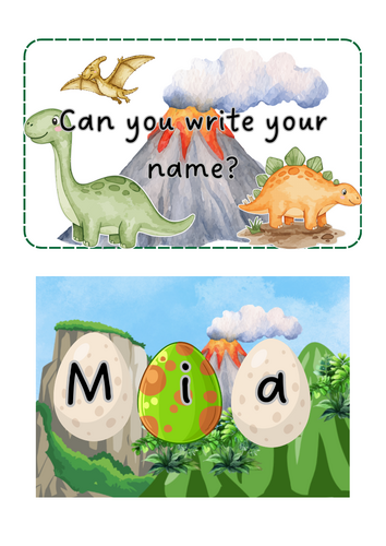 Dinosaur - Name writing