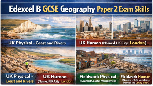 Edexcel B GCSE Geography Paper 2 – Exam Skills PPT | Teaching Resources