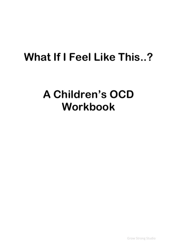 Children's OCD Workbook | CBT Coping Skills Activities, Anxiety Relief ...