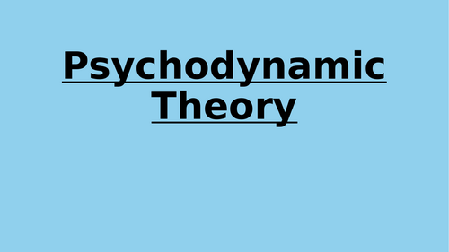 Sport Psychology - Psychodynamic & Motivation
