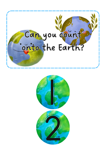Earth day - Numbered Earth