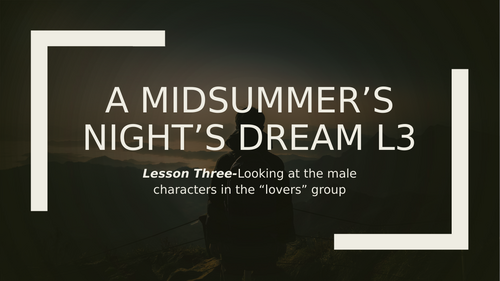 A Midsummer's Night's Dream:Lysander and Demetrius