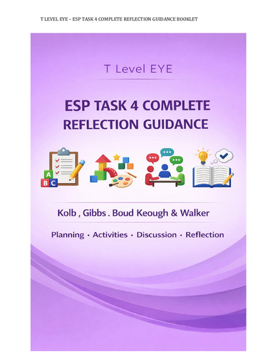 T Level EYE ESP Task 4 guidance