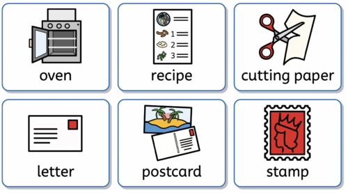 Post office and bakery/farmshop widgits/labels for continuous provision ...