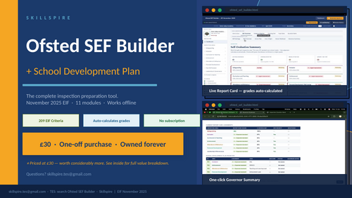 FREE Ofsted SEF Builder Explained (2025 EIF) | Full Walkthrough of the ...
