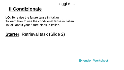 Italian Conditional tense & Modal Verbs - GCSE, ALevel, IB | Teaching ...