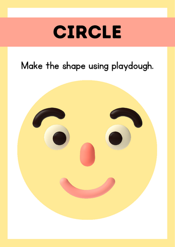 2D Shapes & Emotions: A Hands-on Playdough Adventure