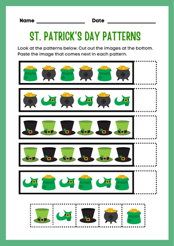 ST. Patrick's Day ABAB Pattern