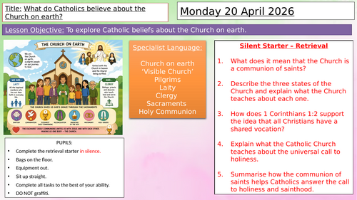Y9: KS3 CATHOLIC RED: To the ends of the Earth - L3: Catholic beliefs ...