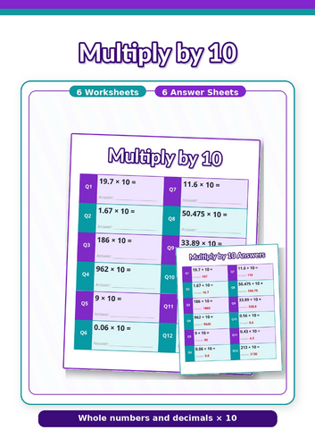 Multiplying numbers by 10