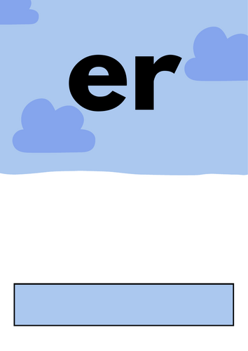 ‘er’ Phonics Sound Workbook – Early Reading & Writing Activities ...