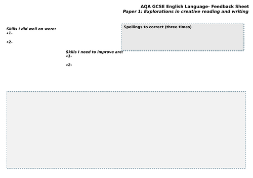 English Language Paper 1 scheme of learning AQA | Teaching Resources