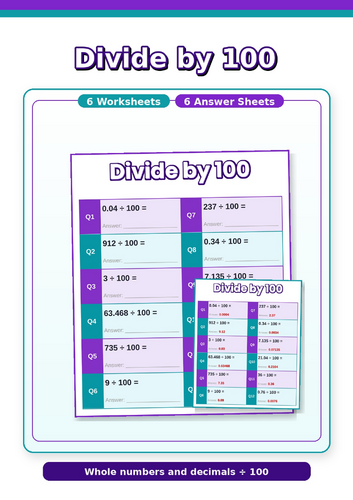 Dividing numbers by 100