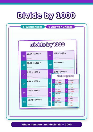 Dividing numbers by 1000
