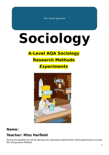 Sociology Methods & Methods In Context - Education Paper - Whole Topic ...