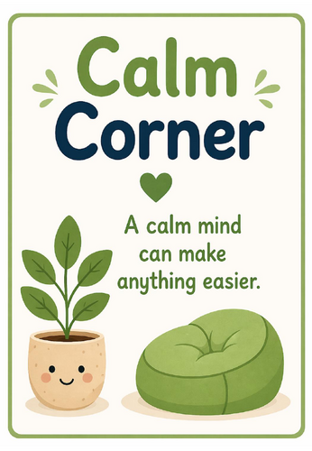 Calm Corner Poster Set | KS1 Emotional Regulation Posters | SEN / SEMH ...