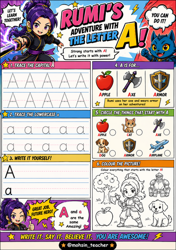 FREE - Rumi Handwriting A–Z Workbook | Alphabet Tracing Worksheets ...