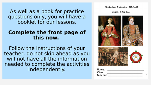 AQA GCSE Elizabethan England / 15 Lessons / Politics | Teaching Resources