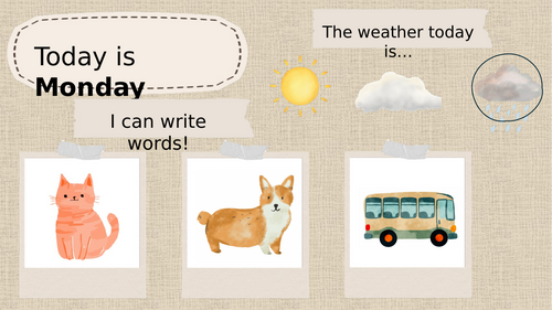 CVC words- morning work powerpoint