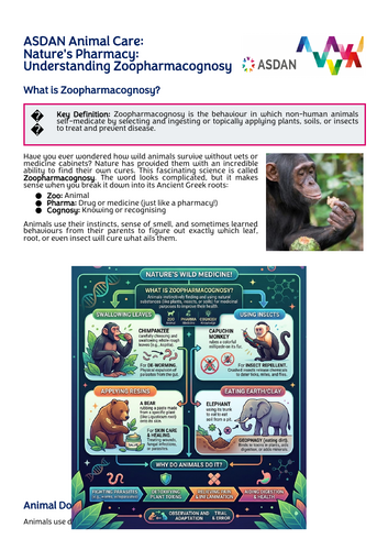ASDAN Animal Care - Pharmacognosy