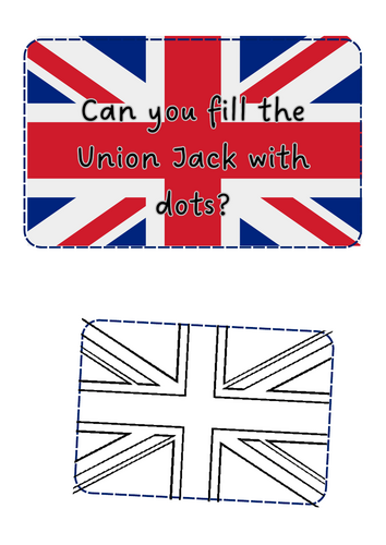 VE Day - pointillism flags