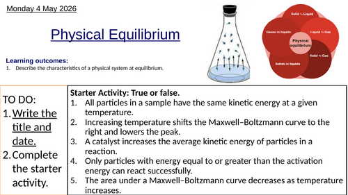 R2.3 Physical Equilibrium (IBDP Chemistry)