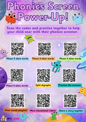 Phonics Screen Hand Out for Parents, scan and read | Teaching Resources