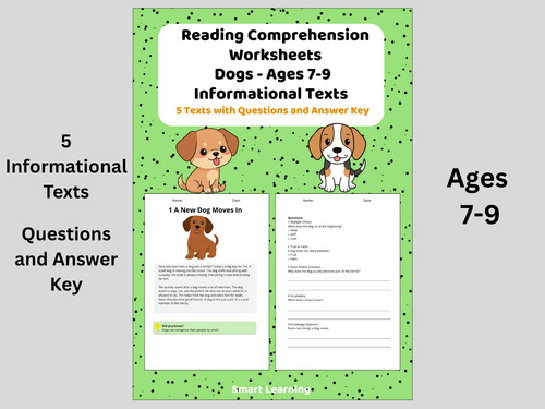 Reading Comprehension Dogs Year 3 – Nonfiction Texts | Worksheets with Questions and Answers