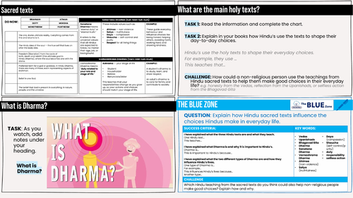 ETHICS Sacred Texts HINDU UNIT (RS/RE)