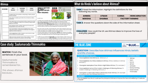 ETHICS Ahimsa HINDU UNIT (RS/RE)