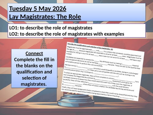 Role of Magistrates Lessons and Activities - OCR A Level Law H418/OCR ...