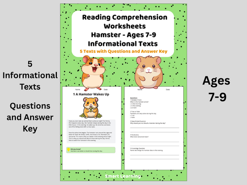 Reading Comprehension Hamster Year 3 – Nonfiction Texts | Worksheets with Questions and Answers