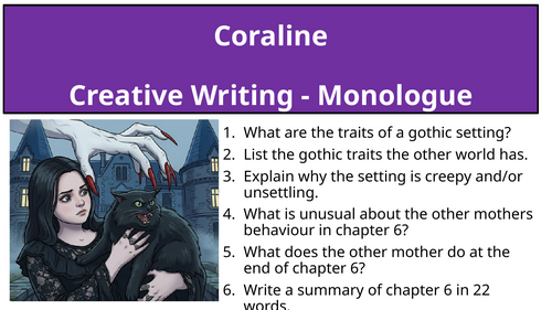 Coraline - Creative Writing Monologue