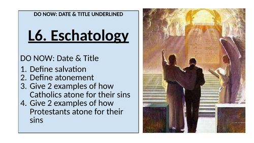 Eschatology - Christian Beliefs Edexcel 2026