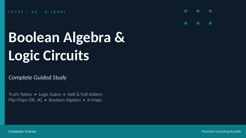 Boolean Algebra and Logic Circuits | CS PPT +Worksheets +Activity +Mcq ...