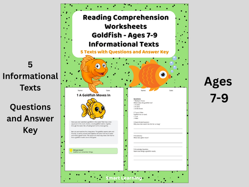 Reading Comprehension Goldfish Year 3 – Nonfiction Texts | Worksheets with Questions and Answers