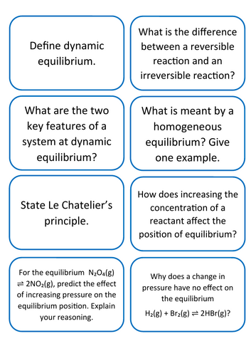 AQA A-Level Chemistry - Chemical equilibria 3.1.6 | Revision Notes ...