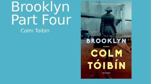 Brooklyn by Colm Toibin - IGCSE, GCSE, Cambridge IGCSE 0475 | Teaching ...