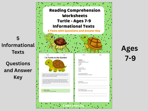 Reading Comprehension Turtle Year 3 – Nonfiction Texts | Worksheets with Questions and Answers