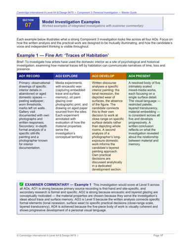CIE A level Art & Design 9479 Component 3 Personal Investigation I ...