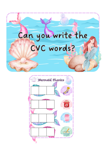Mermaids - CVC words