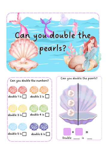 Mermaids - pearl doubles