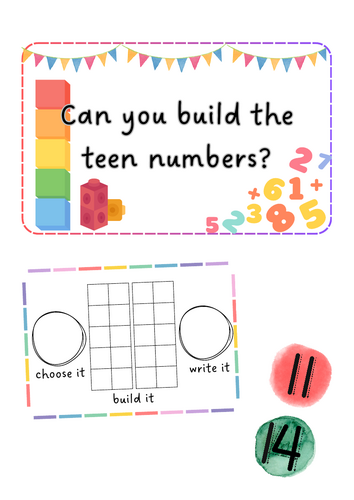 Maths - choose and build numbers