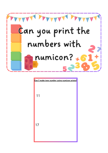Maths - Numicon printing