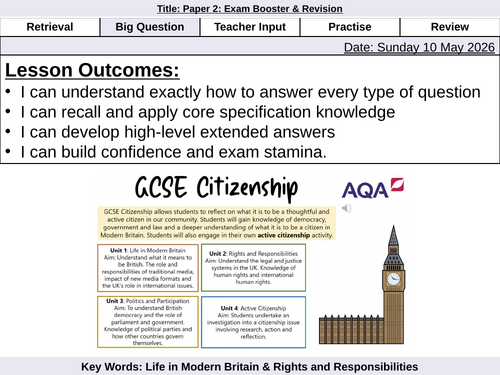 GCSE Citizenship Paper 2 Exam Booster