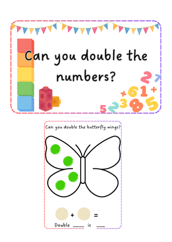 Maths - Butterfly doubles
