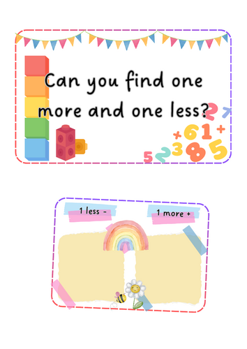 Maths - one more and one less