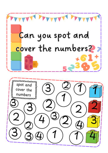 Maths - Spot, count and colour