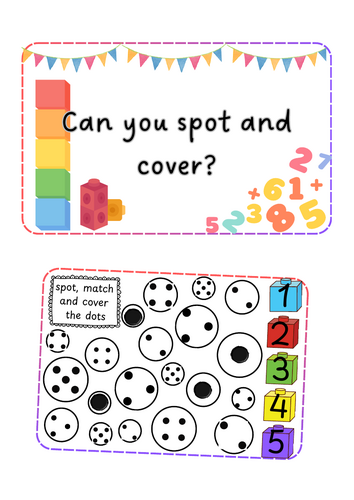Maths - Subitise and cover