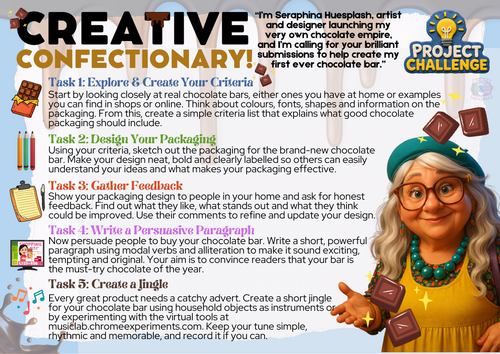 KS2 Project Challenge - Creative Confectionary with Seraphina Huesplash